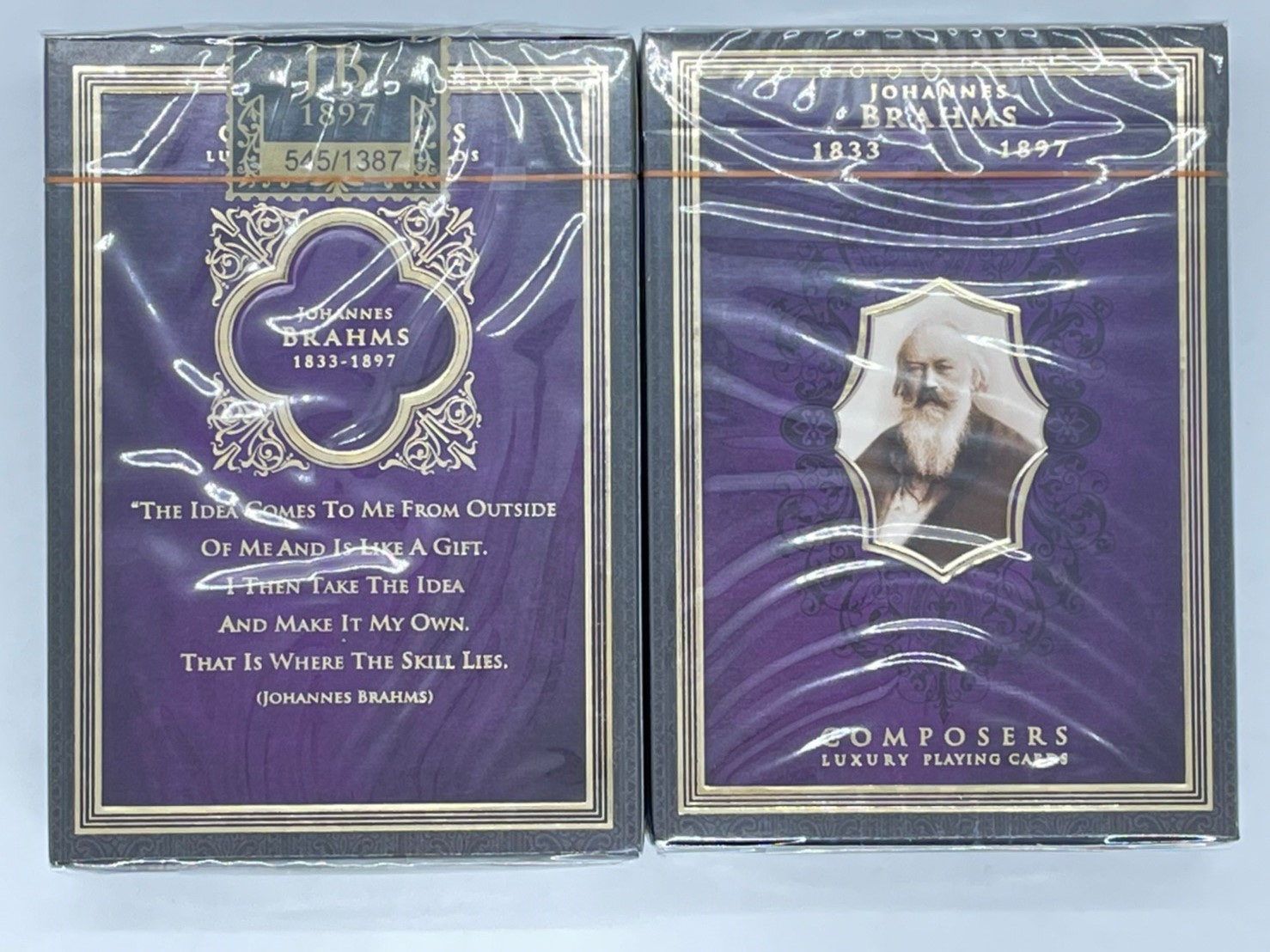 美國進口 Johannes Brahms 勃拉姆斯 古典音樂作曲家 收藏撲克牌