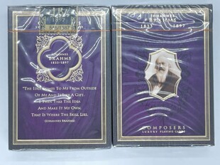 古典音樂作曲家 美國進口 勃拉姆斯 Brahms 收藏撲克牌 Johannes