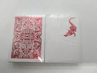 美國進口 Red Metallic Gatorbacks 大卫布莱恩 收藏短吻鳄撲克牌