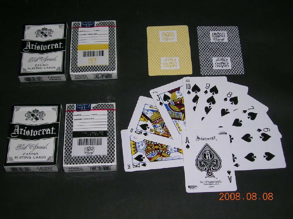 美國原裝進口 Grand Casino Aristocrat 撲克牌 賭場牌 黑