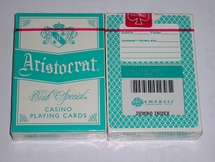 Argosy's empress ARISTOCART CASINO Jumbo Index 大字 牌