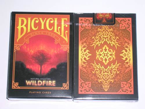 BICYCLE ND wildfire PLAYING CARDS natural disasters(野火)