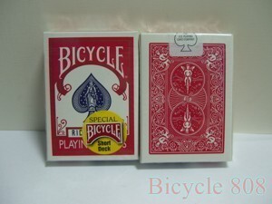 [絕版OHIO] 美國原裝 BICYCLE 808 short 短牌(白標红背)撲克牌