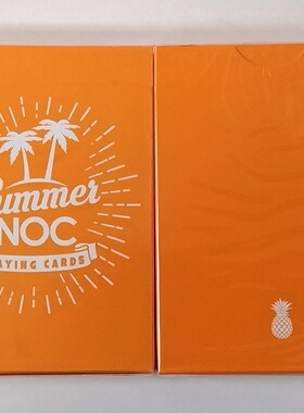 美國進口 Limited Edition Summer NOC 夏季版 橘色花切撲克牌