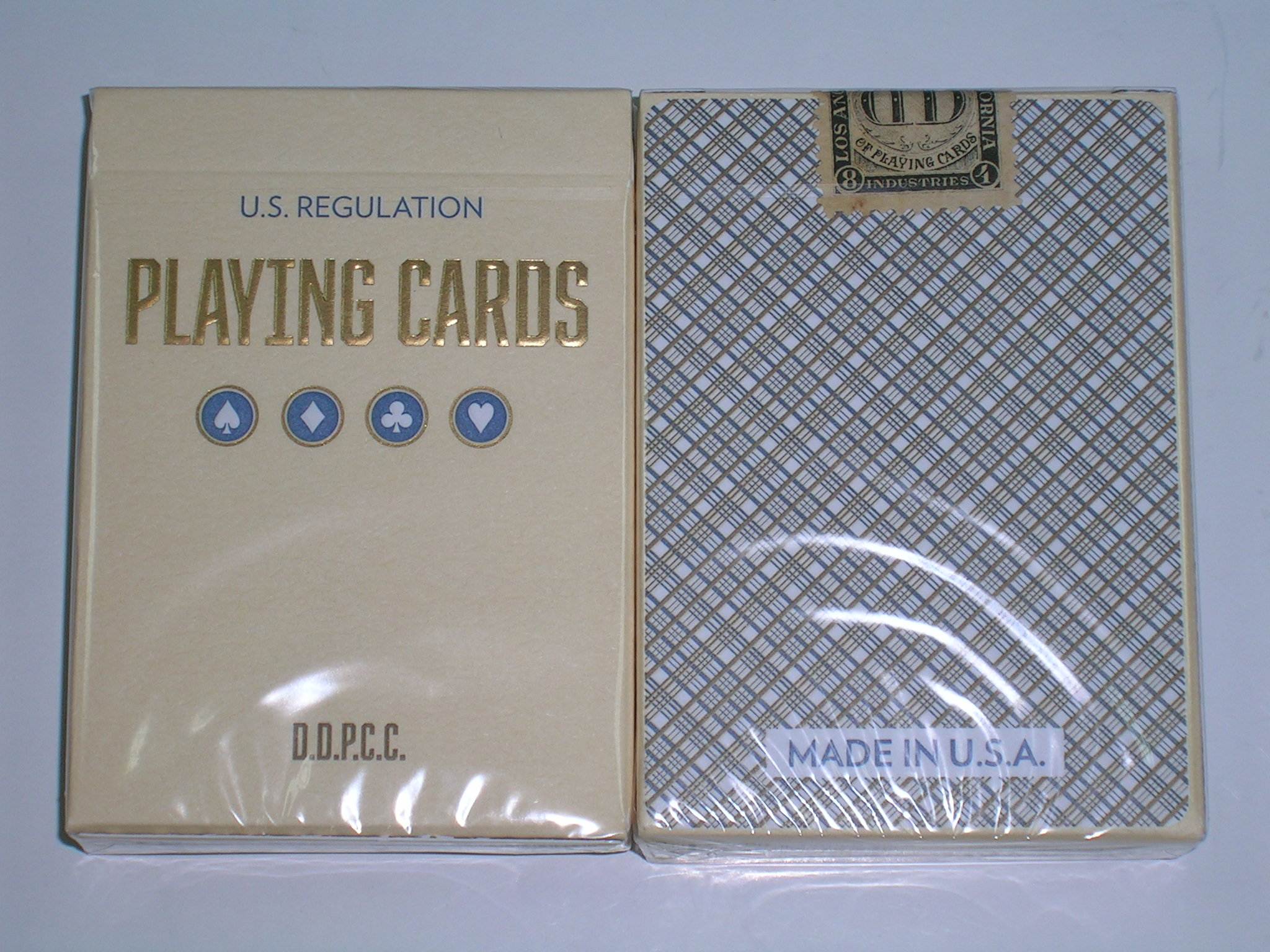 美國原裝進口 DD Vintage Plaid 复古格子 撲克牌纸牌