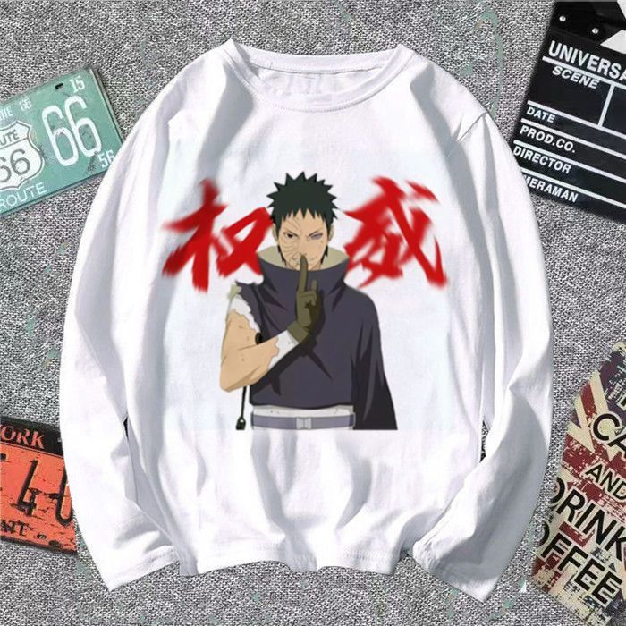 火影忍者t恤阿玛特拉斯男长袖女佐助权威表情包恶搞学生装打底t潮