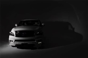 狼炎包围 QX56改装 前唇 ROWEN 中网 QX80 后唇 灯眉 英菲尼迪