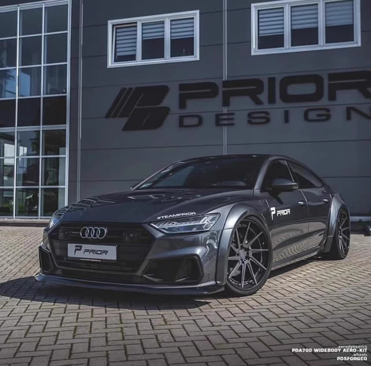 Prior Design PDA700 奥迪A7 C8 改装宽体大包围 轮眉 前唇叶子板