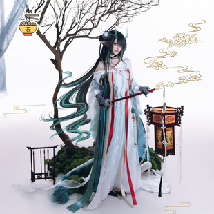 【苏师傅】成团!明日方舟 夕 青玉砚cosplay皮肤汉服新春辞岁行