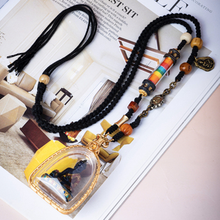 925银亚克力吊坠药师擦擦吊坠项链健康平安喜乐好运守护男女同款