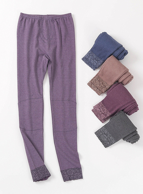 包邮外贸薄款女士FTY秋裤秋冬日本单发热纤维膝盖加厚保暖打底裤