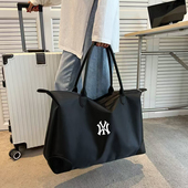 NY联名潮牌轻便单肩包女大容量防泼水待产包收纳袋短途手提旅行包
