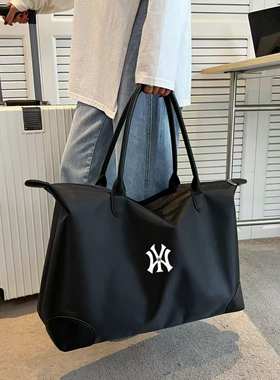 NY联名潮牌轻便单肩包女大容量防泼水待产包收纳袋短途手提旅行包