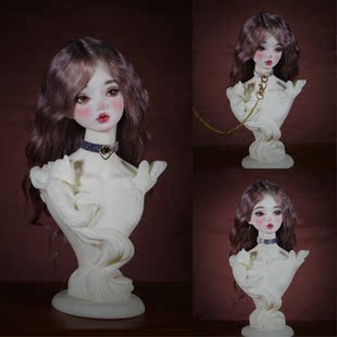 【特种皮·复古蓝】BJD娃用真皮项圈choker三分四分定制配饰搭配