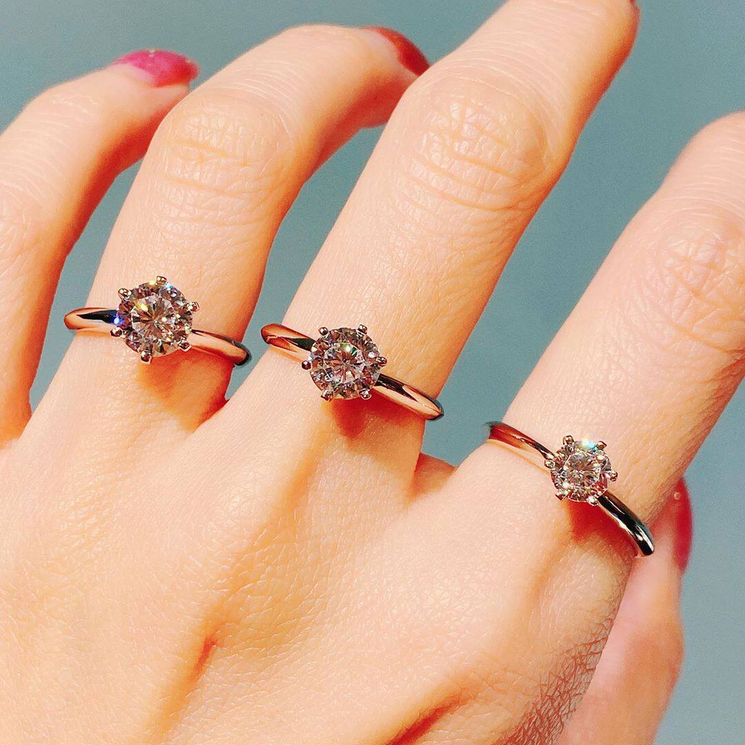 18k Platinum Tiffany Six claw Imported Morsang Diamond ring Missmoon New products Propose Ring customizedin the Jewelry/Diamond/Jade/Gold , K gold jewelry, Bracelets category - from Buy2taobao.com to provide professional Taobao agent buy service