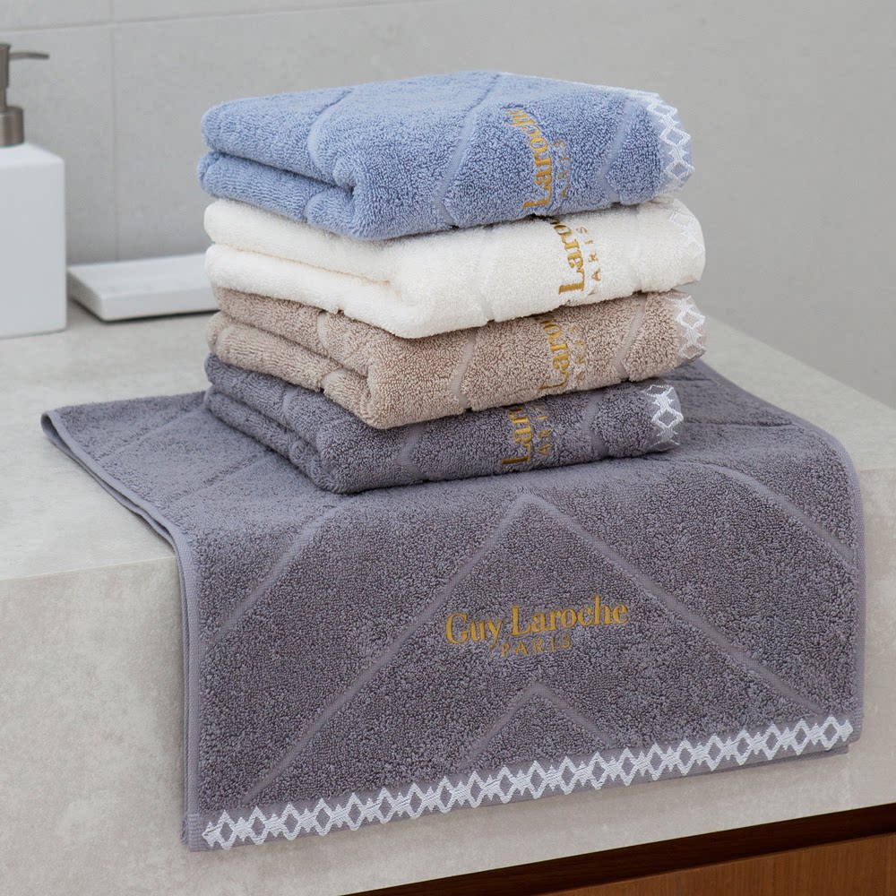 进口高端加大加厚纯棉吸水不掉色毛巾男女家用全棉柔软洗脸洗澡巾