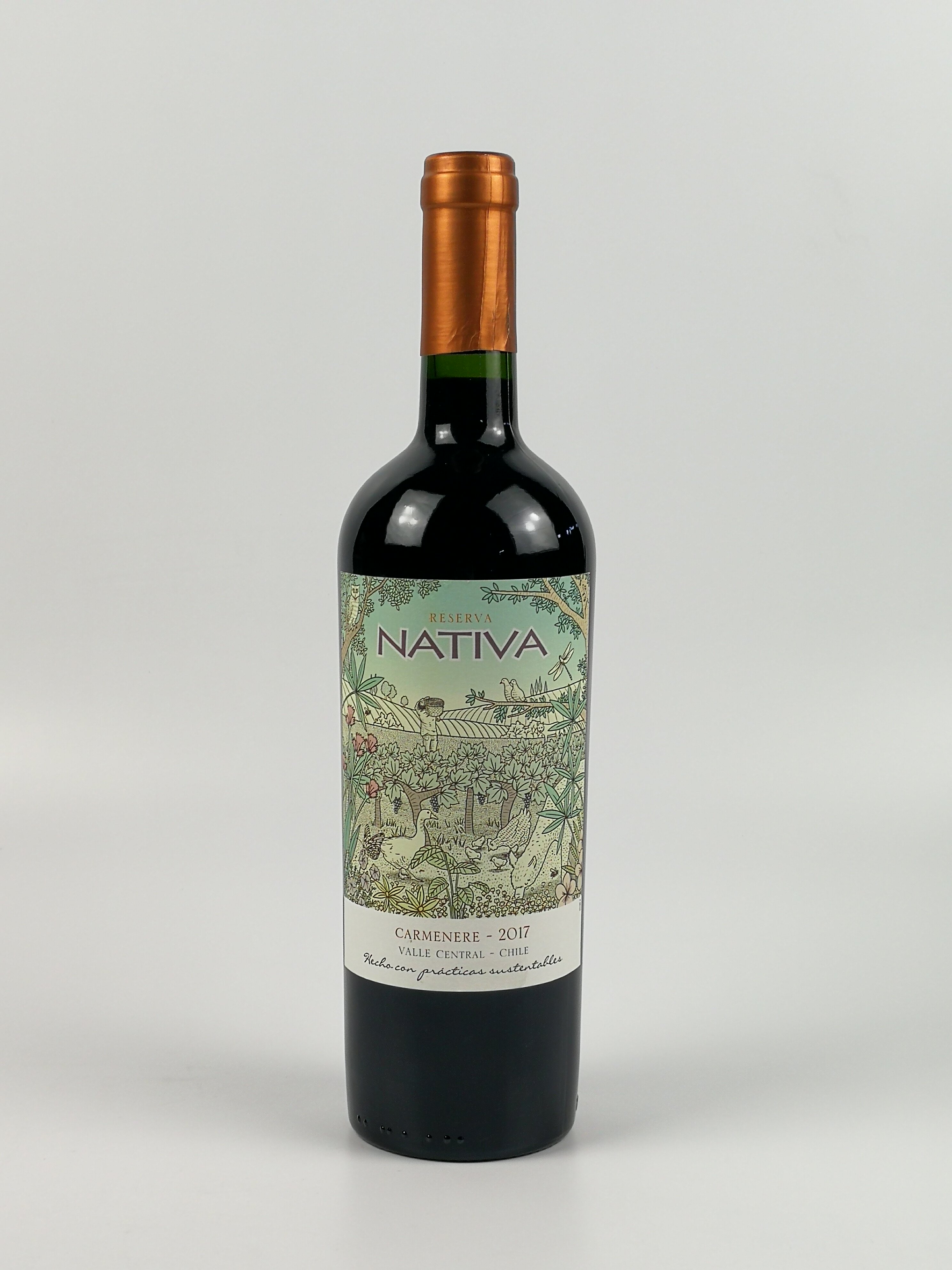NATIVA娜缇瓦珍藏佳美娜干红葡萄酒  智利进口 750ml 单支468元属于什么档次？