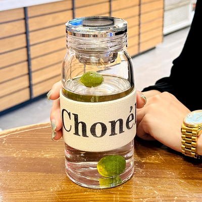 杯子高级感轻奢玻璃杯耐高温泡茶