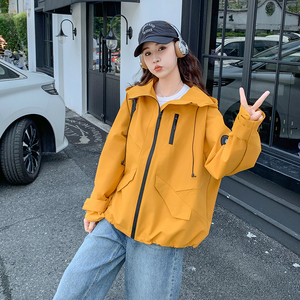 新款 2026橘色工装风衣外套2C153-3358-P155K238图片