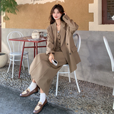 新款~高级气质感法式西装马甲半身裙三件套6639-P245K338，女装套装/套裙，2C153
