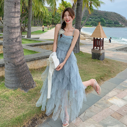档口现货 24夏新 吊带网纱连衣裙8303连衣裙P135K198套装P170K238