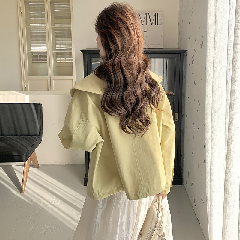 春装大货娃娃领奶系短外套2C153-3363-P155K228,女装短外套,2C153