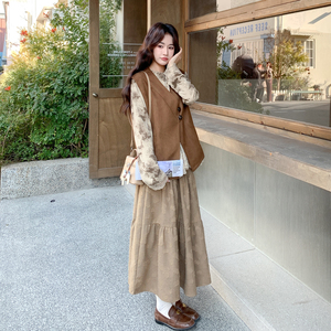 春装新款 套装三件套连衣裙2C153-8929-P195K318图片