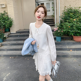 新款春装牛仔马甲+连衣裙两件套2C153-3390-P160K228，女装连衣裙，2C153