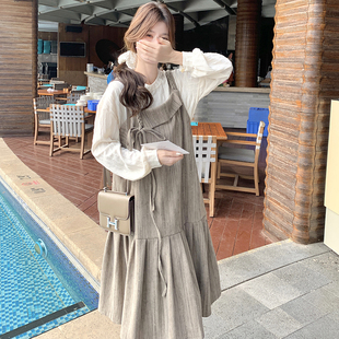 爆款现货 背带裙两件套2C153-3362-P155K228
