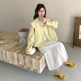 春装大货娃娃领奶系短外套2C153-3363-P155K228，女装短外套，2C153