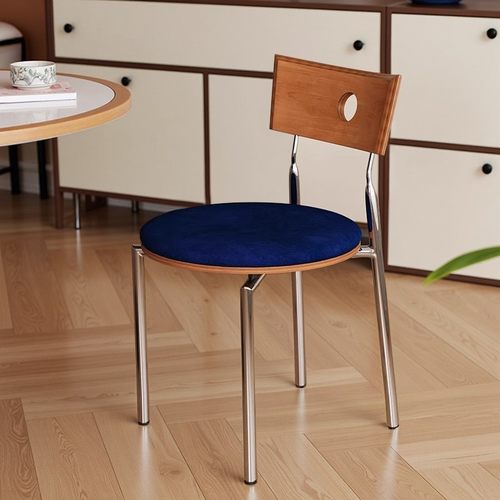 复古实木餐椅家用靠背椅