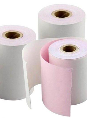 75x60白红两联收银纸TM U220PB U330  M188D Gp7645二联打印纸热