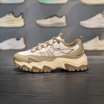 李宁透气耐磨男子系带休闲鞋