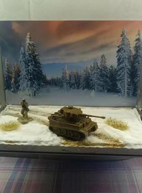 战争地台桌摆挂墙两用造景画手办车模兵人拍摄背景微缩沙盘模型