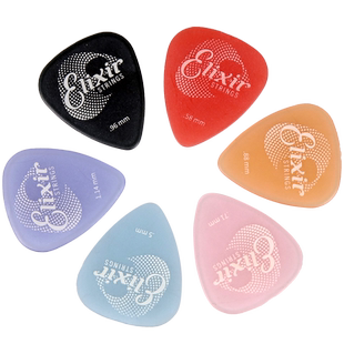 Elixir伊利克斯吉他拨片炫彩琉璃民谣扫弦电吉他速弹贝司防滑PICK