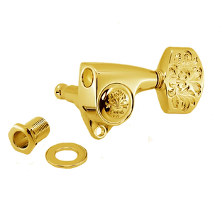 日本产GOTOH SG510Z金色雕花琴钮民谣上卷弦器电木吉他弦准弦钮