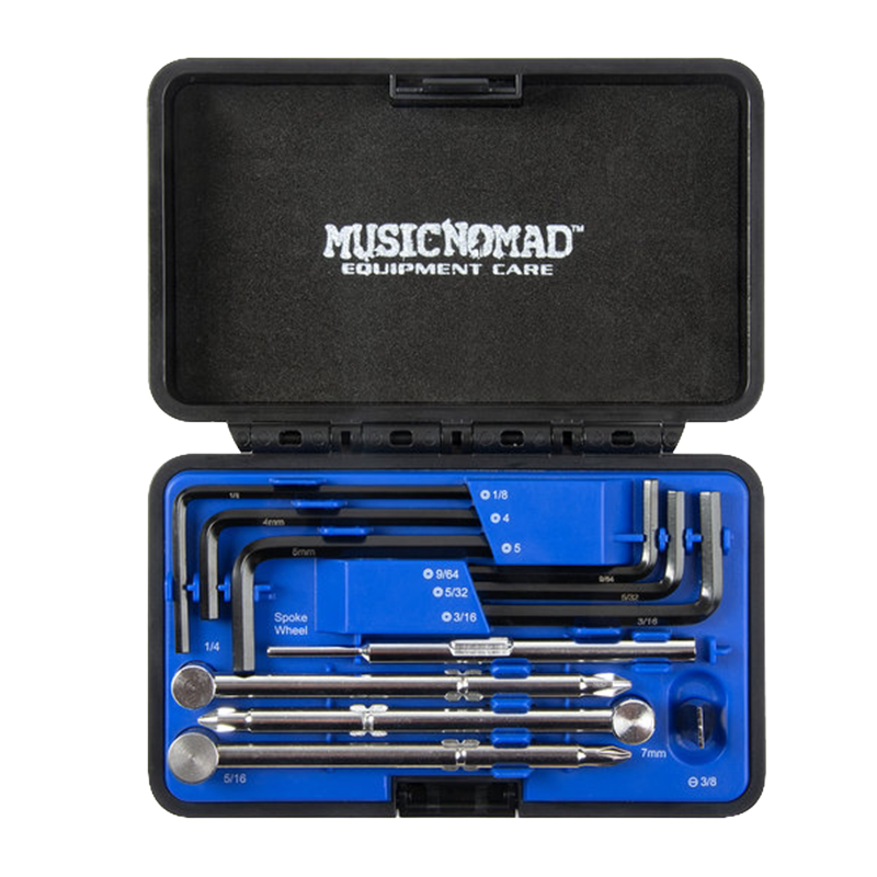 MusicNomad MN235吉他琴颈扳手民谣电贝斯维修调节工具套装螺丝刀