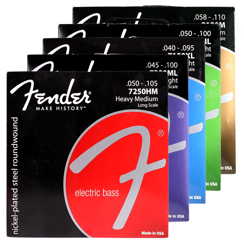 fender芬达7250m镀琴弦电贝司弦
