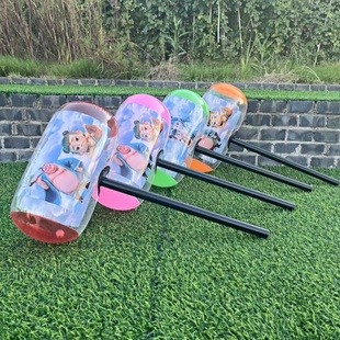 新款 哪吒发光充气大锤儿童玩具环保材质不伤肌肤加厚耐用65cm解压