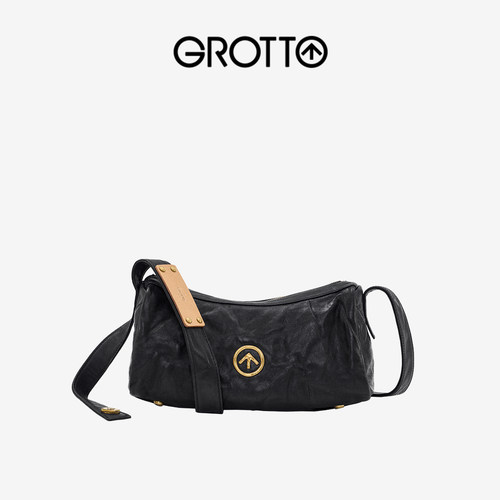 GROTTO个乐小号黑石斜挎包