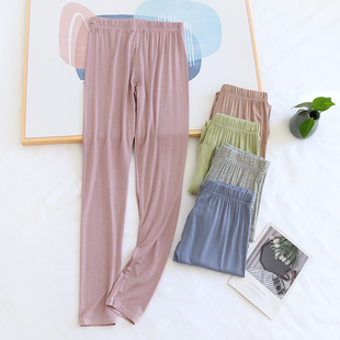 打底裤 线裤 衬裤 莫代尔女内穿贴身弹力薄款 家居睡裤 铅笔裤 秋裤 大码