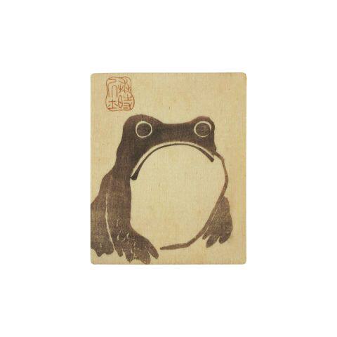 现货 英国旅游大英博物馆 日本版画松本hoji青蛙木制冰箱贴