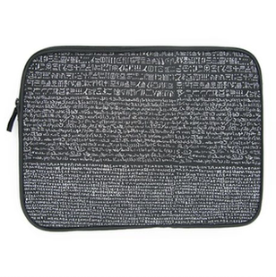现货 欧洲旅游英国大英博物馆 罗塞塔石碑图案 笔记本电脑包