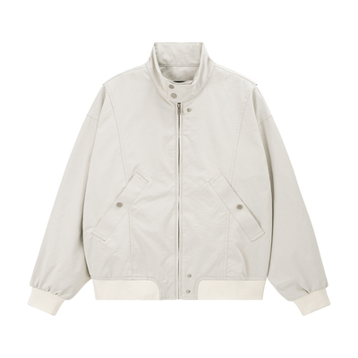 新因素美式哈灵顿立领宽松夹克男女款秋冬cleanfit高街休闲外套