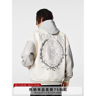 【Achock官方店】美式街头棒球服男女潮牌新款飞行夹克刺绣外套