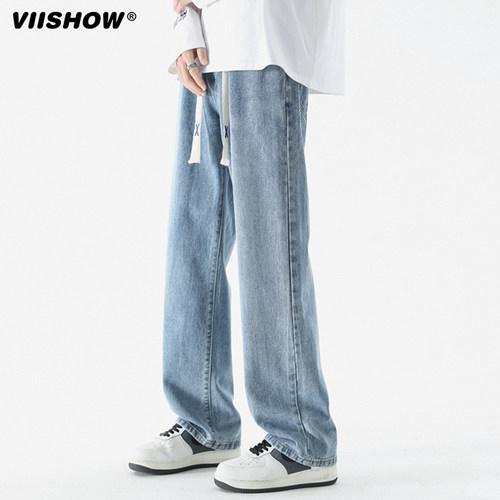 VIISHOW牛仔裤男秋季潮牌