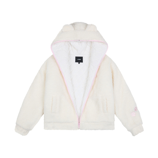 【Achock官方店】羊羔绒外套冬季加厚保暖棉衣可爱熊耳连帽棉服男