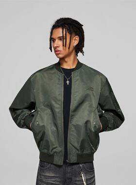 【Achock官方店】秋冬新款logo刺绣纯色防风外套轻薄棒球服夹克男
