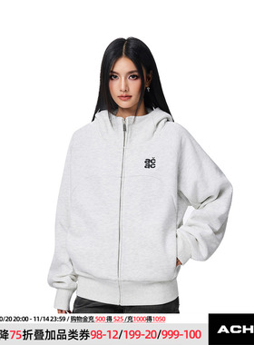 【Achock官方店】acac系列简约纯色外套高领百搭情侣早秋开衫卫衣