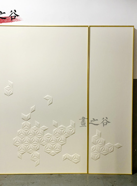 现代轻奢立体皮雕画 新中式高端别墅客厅玄关走廊过道装饰画挂画
